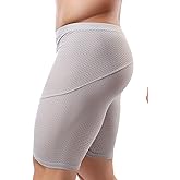 MIZOK Men's Tight Yoga Mesh Training Bodybuilding Gym Workout Shorts Jammer Swimsuit