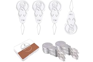BEADNOVA Needle Threaders 100pcs Aluminum Sewing Needle Threader Tool Flower Head Needle Threaders for Sewing Small Eye Needles Embroidery Craft Knitting Quilting (100pcs)