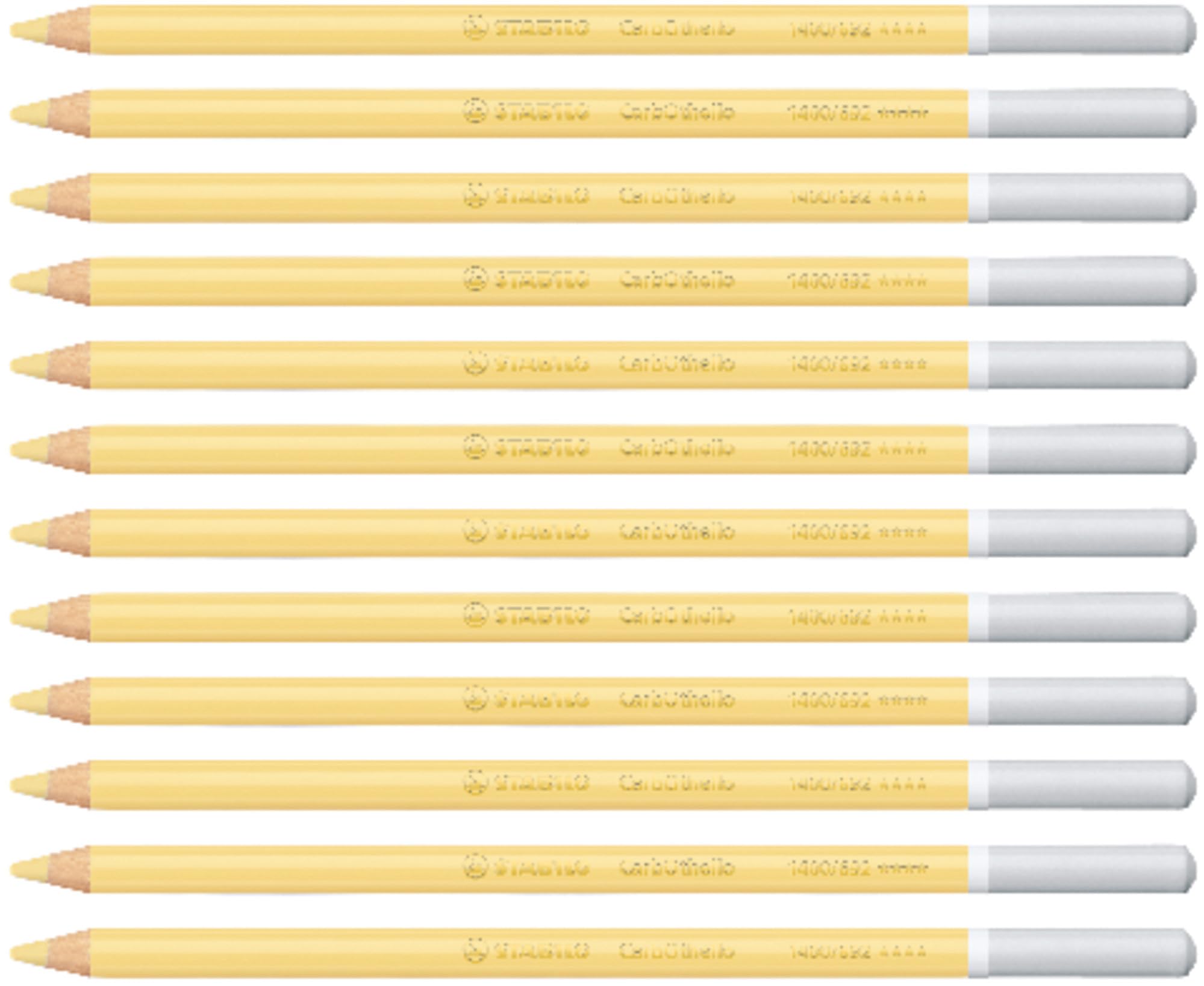 STABILO CarbOthello - Chalk-Pastel Pencil - Pack of 12 - Golden Ochre Light