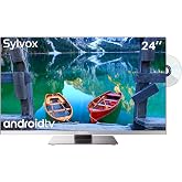 SYLVOX 24 Inch TV 12 Volt Smart TV FHD 1080P Digital Video Disc Player Built-in ARC CEC WiFi Wireless Connection Support, Sui