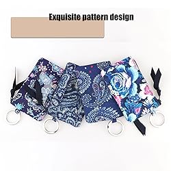 AZUZAOHA Women's Lanyard with Wallet Zipper ID Case