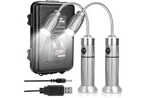 IMAGE Rechargeable Ultra-Bright Barbecue Grill Light with Super Bright LED Lights, Magnetic Base Flexible Gooseneck BBQ Light
