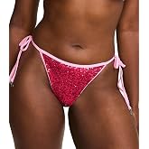 Victoria's Secret Pink | Elle Sequin Side-Tie Cheeky Bikini Bottom