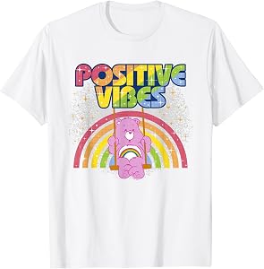 Care Bears Positive Vibes Rainbow With Cheer Bear T-Shirt