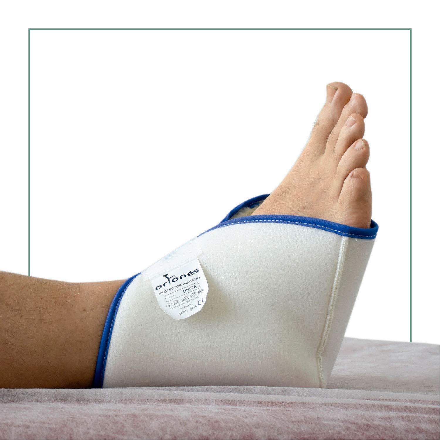 Ortones – Heel Protector for Bedsores – Cushion for Heel, Foot or Elbow for the Prevention of Pressure Sores and Ulcers – Daily Use in Bed or Wheelchair – 1 Piece, White