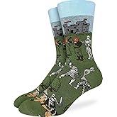 Good Luck Sock Men's Knights & Dragons Socks, Adult