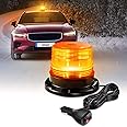 Nilight 40 LED Strobe Light Amber Warning safety Flash Beacon Lights 12V-24V with Magnetic and 16ft Straight Cord for Forklift Truck Tractor Golf Carts UTV Car Bus