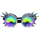 SoJourner Bags Kaleidoscope Glasses - Trippy Psychedelic Rave Goggles - Funky Prism Glasses For Raves - Festival Accessories