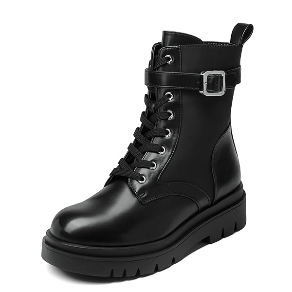 DREAM PAIRS WOMEN’S SDAB2209W-N CHELSEA PLATFORM COMBAT BOOTS...