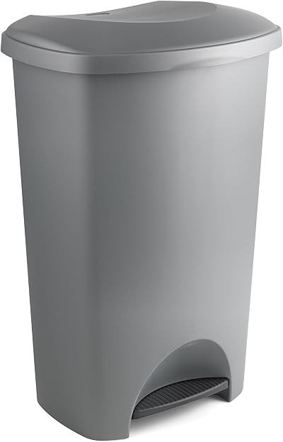 Addis 50 Litre Pedal Bin Grey Metallic 518120 UK Made
