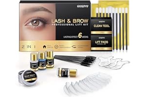 WUGOYU Lash Lift Kit - Brow Lamination Kit, Eyebrow Lamination Kit, Professional Eyelash & Brow 2 IN 1 Perm Kit, Eyebrow lift Kit, Fuller & Thicker Brows Suitable for Salon & Home Use, Lasts For 4-6 Weeks
