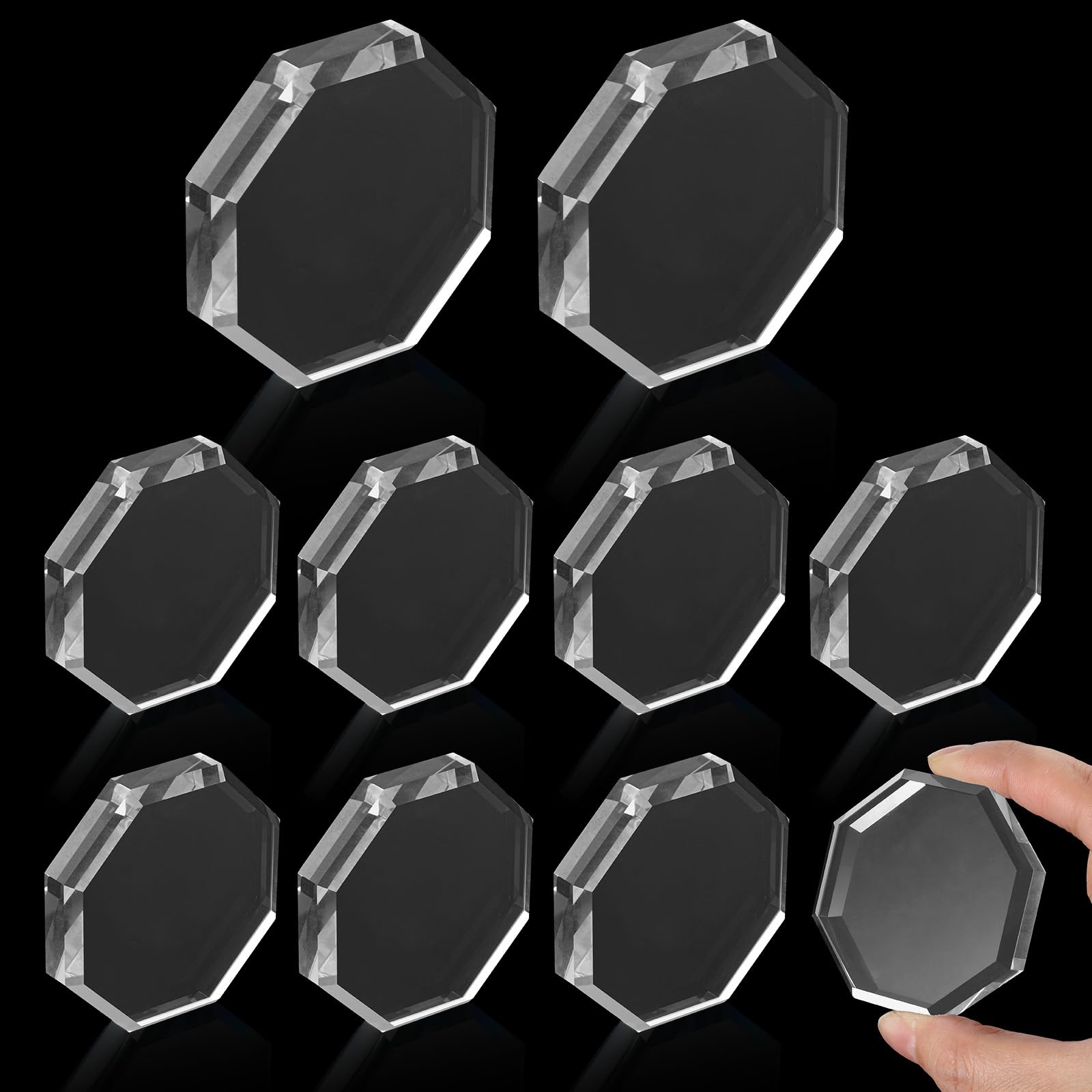 Photo 1 of 10 Pcs Glass Fabric Sewing Weights, Glass Pattern Weights for Sewing or Cutting Paper Weights Cloth Dressmaking Pattern Making and Sample Cutting Weights