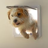 Cat Mate 4-Way Locking Cat Flap for Large Cats and Small Dogs White view 6