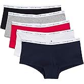 Tommy Hilfiger womens 5-pack Classic Cotton Logo Boyshort
