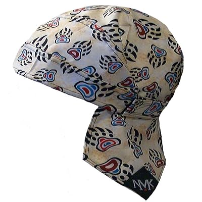 Bear Claw Biker Doo Rag Du Rag Dew Rag Headwrapスカルキャップ