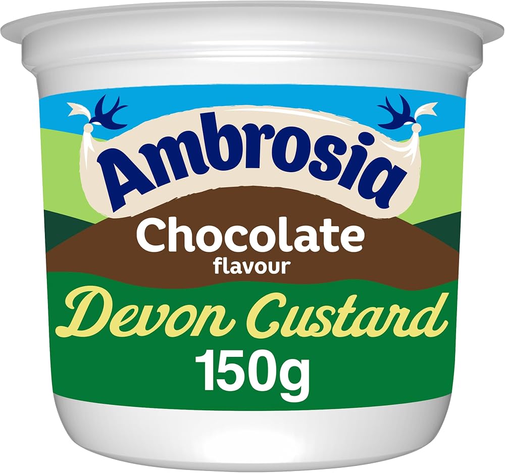 Ambrosia Devon Custard Chocolate Flavour 150 g Pot Ready-to-Eat