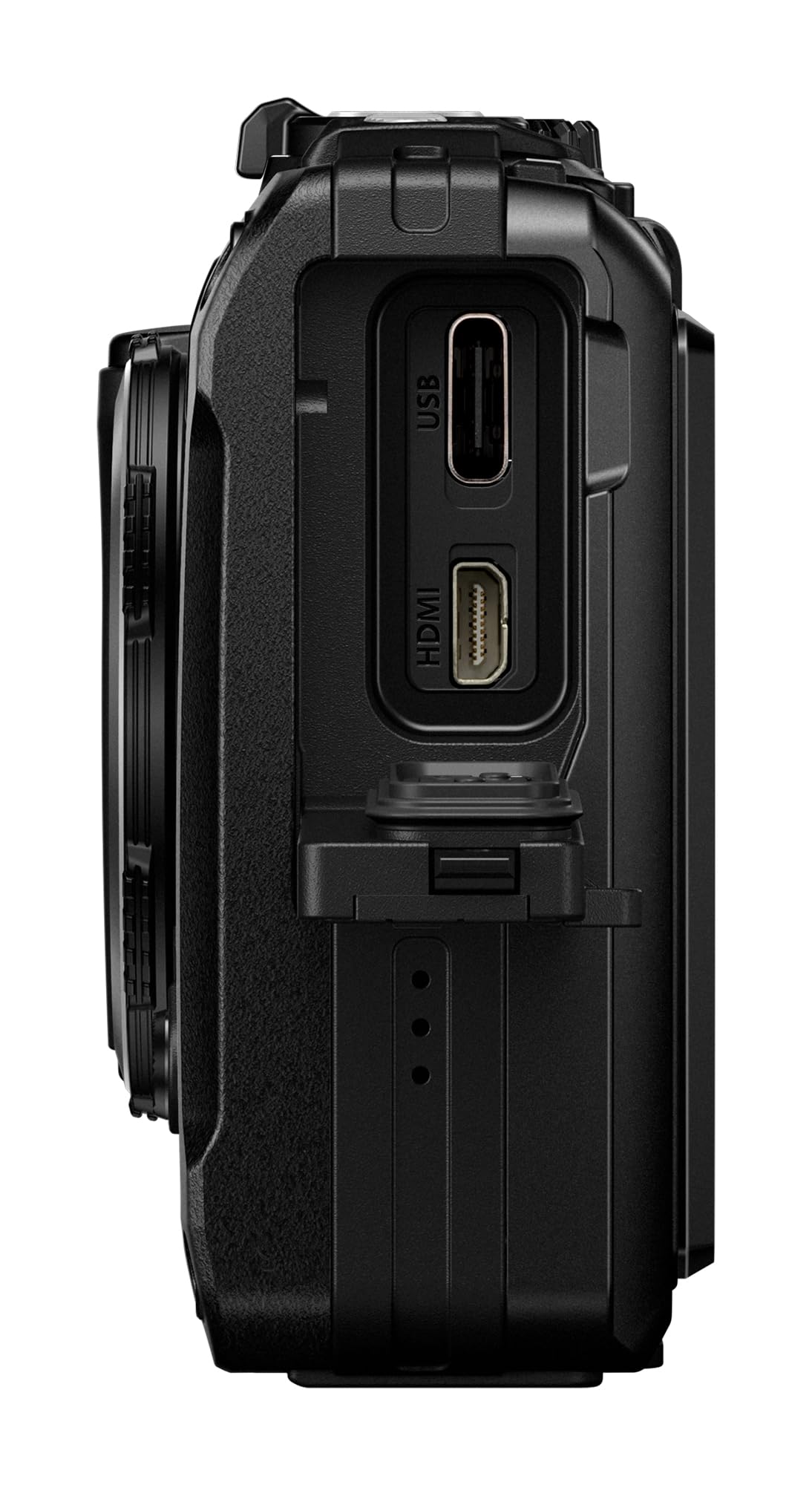 OM SYSTEM Tough TG-7 Black Digital Camera, Waterproof, Shockproof, Underwater and Macro Shooting Modes, 4K Video, 4x Wide Angle Zoom (Successor to Olympus TG-6)