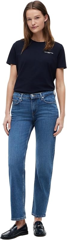 Femme T-Shirt Manches Courtes 1985 Encolure Ronde, Bleu (Nos Desert Sky), S