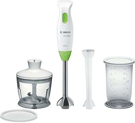 Bosch MSM2623G - Batidora (Batidora de mano, Blanco, Botones, Verde, De plástico, Metal)