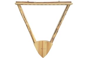 Rush Creek Creations | Wall Mounted Bow and Arrow Display Rack for Hunting & Archery Accessories | Real Tree 2-Bow Holder & 12-Arrow Storage | Handcrafted Small Bows & Big Bow Hanger w/ Arrow Holders