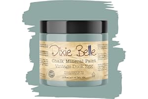 Dixie Belle Paint Company Chalk Finish Furniture Paint | Vintage Duck Egg (16oz) | Matte Light Blue Chic Chalk Mineral Paint | DIY Furniture Paint
