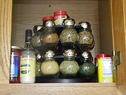 Amazon.com: Olde Thompson 16-Jar Labeled Orbit Spice Rack Jars & Rack: Kitchen & Dining