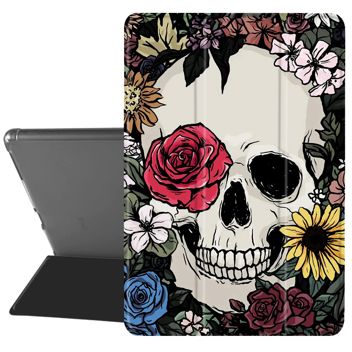 MAYCARI Aesthetic Skeleton Case for iPad mini 6, 2021 8.3 inch - Case with Pencil Holder, Auto Sleep/Wake Support, Soft TPU Back Protection — image 1