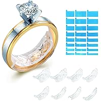 Tuzama Invisible Ring Size Adjuster for Loose Rings-8 Pack,8 Sizes,Jewelry Ring Sizer Reducer Spacer Ring Guard for Any…