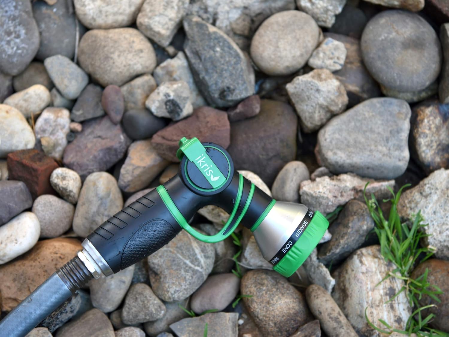 ikris One-Touch Lever Garden Hose Nozzle 9 Pattern Sprayer : Garden & Outdoor