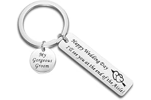 MAOFAED Groom Gift Husband 'll See You At the End of the Aisle Gift For Groom From Bride Wedding Day Gift For Groom