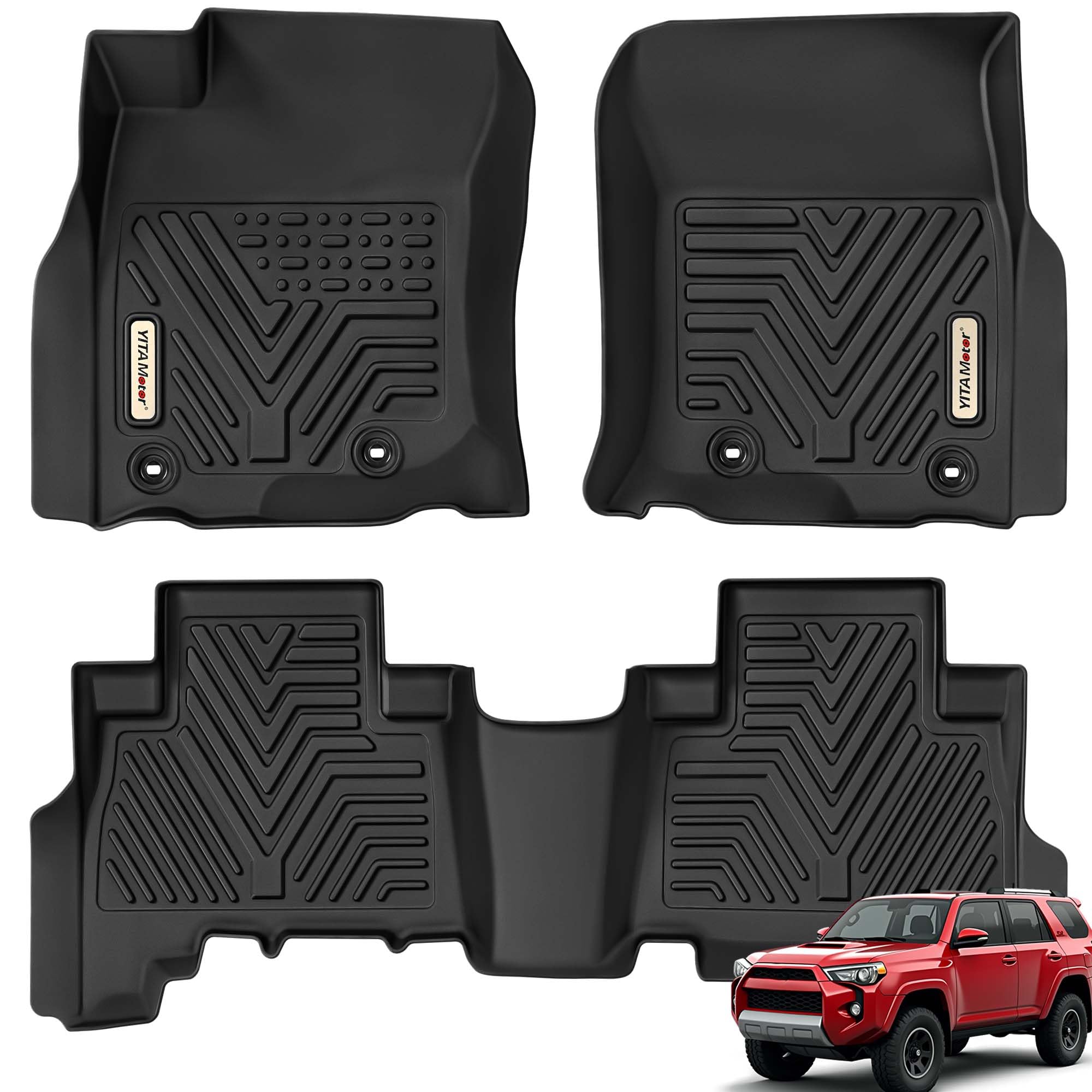 Photo 1 of ****SIMILAR ITEM***REFERENCE PICTURE ***** YITAMOTOR Floor Mats Compatible with Toyota 4Runner 2013-2024 & 2014-2023 Lexus GX460, Custom Fit Floor Liners 1st & 2nd Row All Weather Rubber Automotive Mats, Black