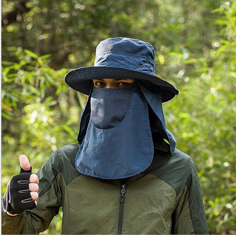 B07cgstbmc Uva Sun保護complete 40 Upv 取り外し可能フラップ Flaps キャップフードメンズ レディース帽子 折りたたみクイックドライ釣り帽子 キャップワイドつば登山キャップgood換気with 360 3 帽子 世界的に有名な Www Cafetamarinds Com