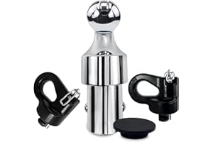 QUALIPO 60692 Upgraded 38K Puck System Gooseneck Hitch Kit, 2-5/16 Inch Ball Compatible with 2013-2025 Ford F250/F350/F450, 2016-2025 Chevrolet Silverado 2500/3500 HD, GMC Sierra 2500/3500 HD, Nissan Titan XD