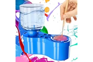 Amiabling Brush Rinser Water Paint Cleaner, Upgraded Water Circulation Washable Paint Brush Rinser, Kids Acrylic Paint Brushes, Art Supplies&Painting Supplies Xmas&Birthday Gifts for Boys 6-12 Year