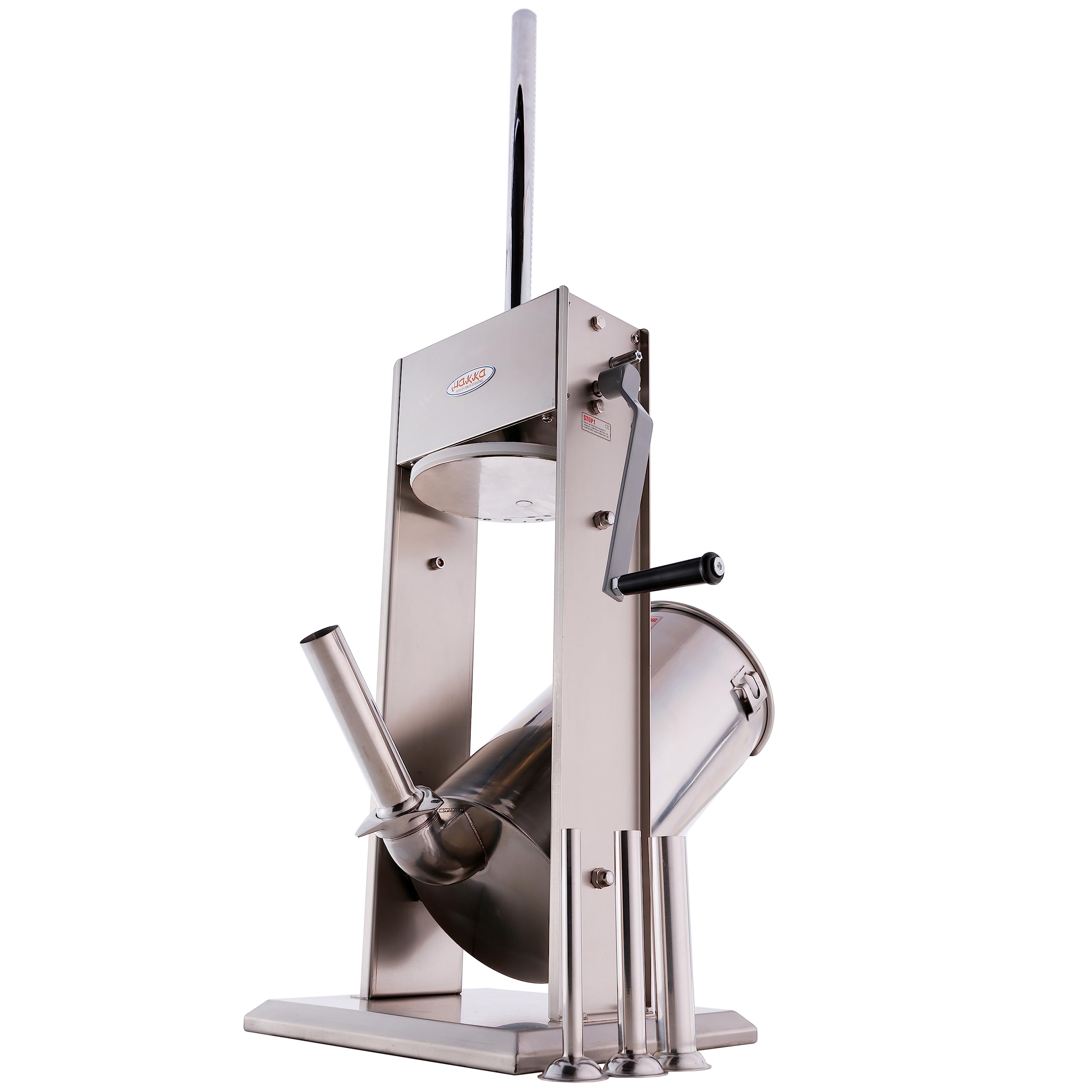 Hakka 15L/32LB Sausage Stuffer, Vertical Sausage Maker and Sausage Filler with 4 Sttuffing Tubes (15L)