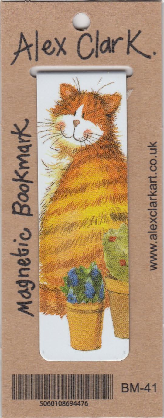 Magnetic Book Mark Cat & Pots By Alex Clark, Assorted - Image 3