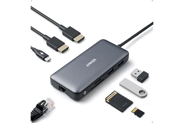 Anker 8-in-1 USB C Docking Station Dual Monitor