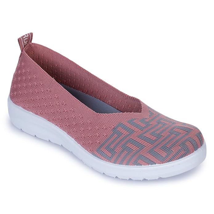 Runnerz Running and Walking Easy Slip on Sport, Gym Shoes for Women with Comfortable Grip T6