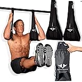 Vikingstrength AB straps - Premium Padded Home Gym Exerciser Ab Slings pair for pull up bar - Hanging Leg Raiser Fitness for