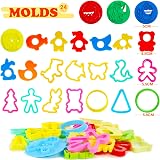 Jiosdo 53 Pcs Dough Tools Set Kids Toddlers Plastic Molds Storage Box view 5