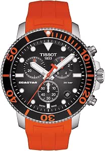 Tissot mens Seastar 660/1000 Stainless Steel Casual Watch Orange  T1204171705101 : Clothing, Shoes \u0026 Jewelry - Amazon.com