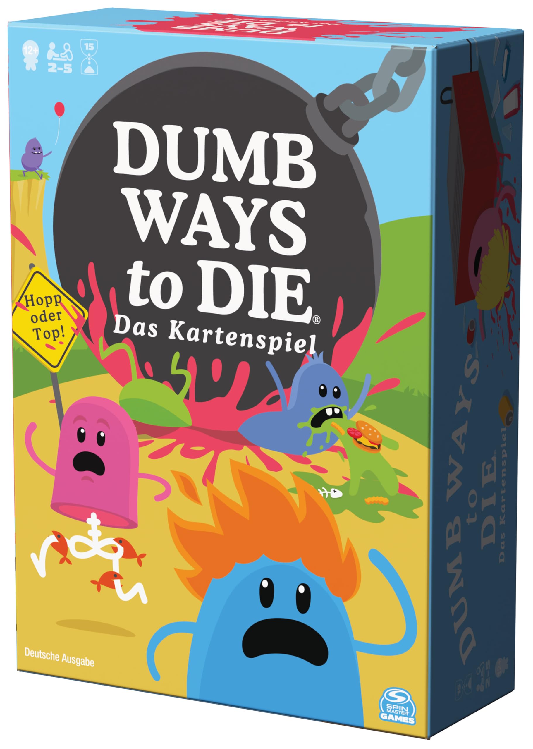 Spin Master Games Dumb Ways to Die, rasant-gemeines Kartenspiel, bei dem es ums Überleben der eigenen Bohnen geht, witziges Karten-Artwork mit Wackelbildern, 2-5 Spieler ab 12 Jahren, deutsche Ausgabe 9