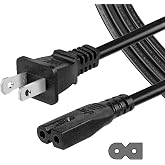 10 ft Power Cord Compatible with Brother, Singer Sewing Machine | UL Listed Polarized Power Cable Replacement for Baby-Lock, White, Viking, Pfaff