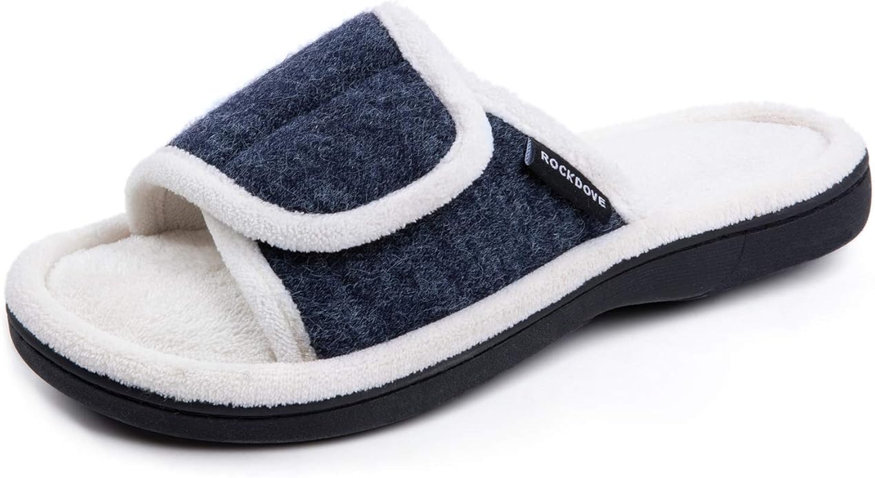 RockDove Women's OpenToe Adjustable Wrap Memory Foam
