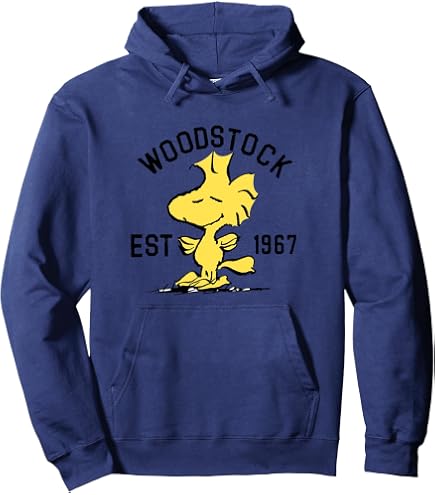 Amazon.com: Peanuts Woodstock Zip Hoodie : Clothing, Shoes & Jewelry