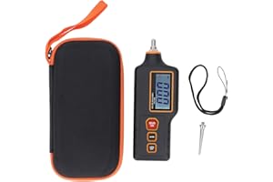 Digital Vibration Meter Vibrometer Rapid Data Refresh Long Probe Design with 3 Measurement Modes for HVAC Motors