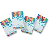 Melissa & Doug 6x9 Drawing Paper Pad 4-Pack Art Supply Set | 4 Drawing Pads, 200 Sheets, Heavyweight Bond Paper, White, Sketc
