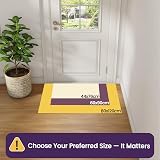 DEXI Indoor Door Mat 44 x 76 cm Non Slip Backing Low Profile Grey view 2