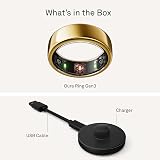 Oura Gen3 Horizon Smart Ring Gold Size 13 Sleep Heart Rate Fitness Tracking view 8