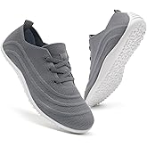 GLYGML Women Casual Shoes Sneakers Non Slip Ladies Tennis Slip On Sock Barefoot Walking Zero Drop Minimalist Lightweight Breathable Comfortable Soft Grounded Footwear